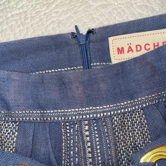 Madchen embroidered denim skirt sold by anthropology - Picture 2 of 4